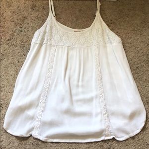 White flowy tank top